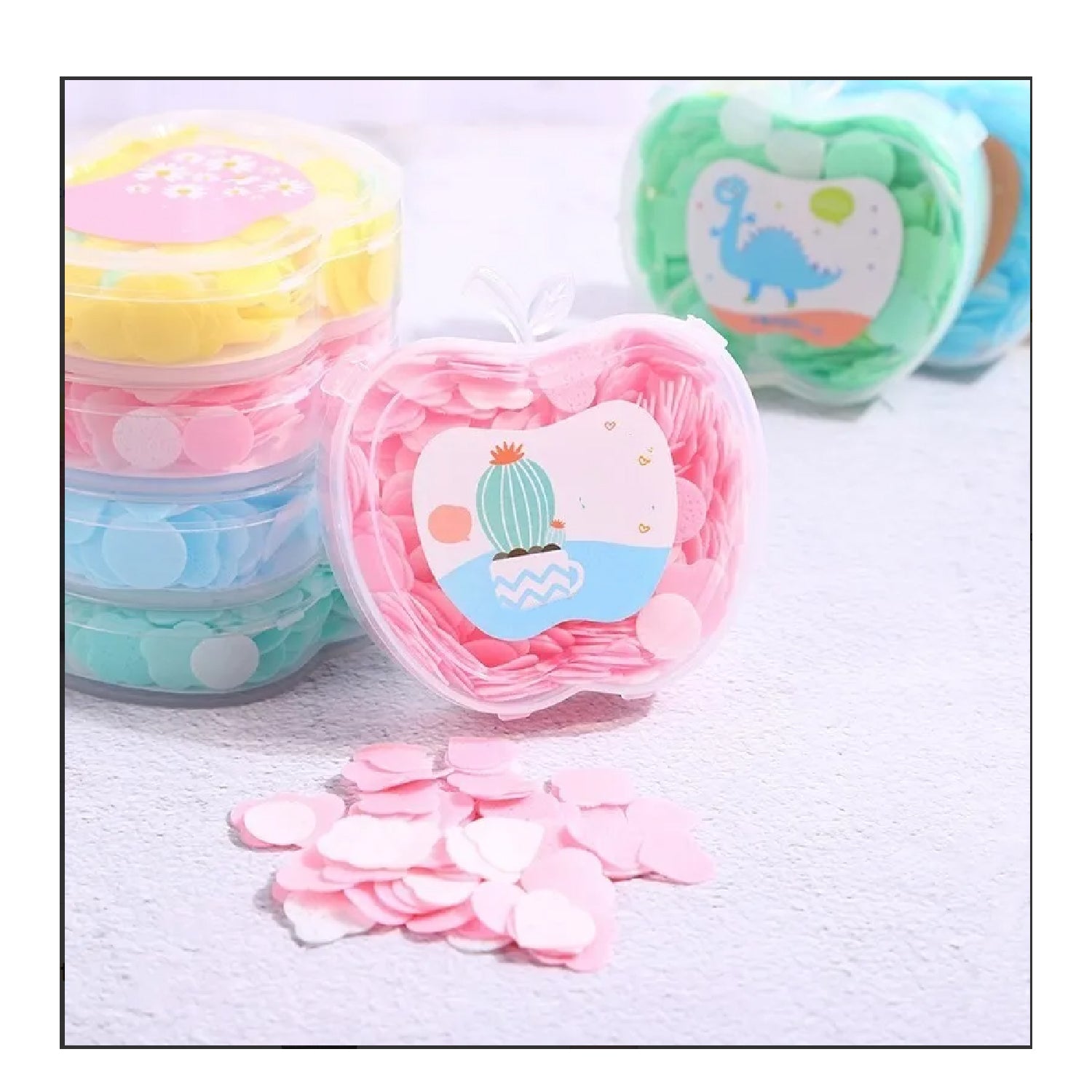Soft apple paper soap Soft apple paper soap